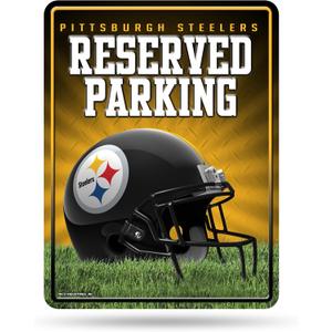 NFL Football Metal Parking Sign 8.5" x 11" - Great for Man Cave, Bed Room, Office, Home Dcor (TEAM COLOR)