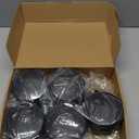 5 Pcs 4'' Extra Large Chair Wheels for Carpet Heavy Duty Office Twin Chair Casters Replacement 7/16 x 7/8 Grip Ring for Furniture Hardwood Floor Computer Desk Safe Rotating Wheels(Black)