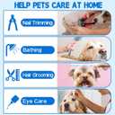 Supet Dog Grooming Hammock, Dog Hanging Harness for Nail Trimming Doorframe, Pet Holder Restraint for Clipping Nails, Pet Hoist Sling for Cutting Nails, Ear & Eye Cleaning, Medicine at Home (S) (Blue)