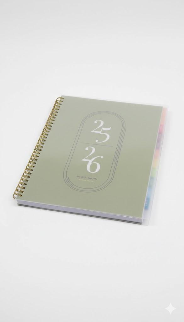 Rileys 2026 Planner, Agenda Planner With Weekly And Monthly View, Daily Agenda Book And Yearly Planners Calendar Book, Spiral Bound With Tabs, Notes, Goals And Holidays (Green, 8.5 x 11 in)