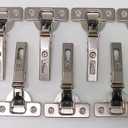 Salice 1/2" Overlay 105 Degree Soft Close Hinges, Pack of 10, Modern/Contemporary Style
