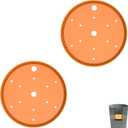 2-Pack Round Planter Insert - Plant Pot Insert with Drainage Holes, Use Less Potting Soil, Planter Accessories for Indoor & Outdoor Use (10 inch)