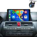METEESER 2+64G for Honda Accord 8th 2008-2013 Android Car Stereo Wireless Carplay Android Auto,10.1" Touchscreen Radio GPS WiFi DSP Bluetooth SWC+Backup Camera for Honda Accord Car Play