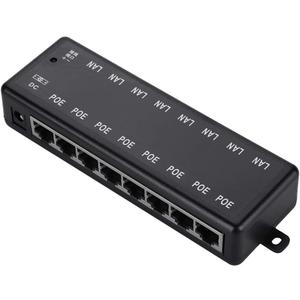 Poe Switch, DC12V48V Poe Adapter Poe Switch with 8 Interfaces for Network Devices