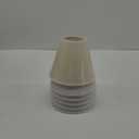 Wellmet Chandelier Shades, ONLY FOR CANDELABRA BULBS, Clip-on Fitter Lamp Shades, 3" x 6" x 5", Set of 6, Cream White