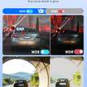 4K+4K Dash Cam Front and Rear, Free 128GB Card Included, 5.8GHz WiFi-20MB/s Fast Download, Dash Camera for Cars with Accurate GPS, G-Sensor, WDR Night Vision, 3.39" IPS Screen, 24H Parking Mode