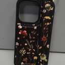 Petitian for iPhone 14 Pro Case with Wallet - Women Girls Cute Girly Aesthetic Unique Design Leather Credit Card Holder Cardholder Stand Wristband for iPhone 14 Pro, Grow Flower