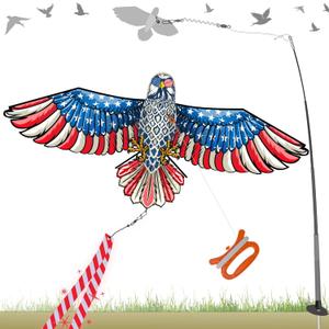 Bird Scare Kite with 12.5FT Telescopic Pole