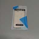 NITITOP Compatible with iPhone 12 Case Cute Flowers Floral Plant Pattern for Women Girls Trendy Slim Fit TPU Bumper Silicone Shockproof Full Camera Protection Cover - Pink and White