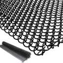 Fireplace Screen Mesh Curtain,Fireplace Curtain Mesh Screen 20”Hx24”W,2PCS