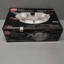 Hawkins 2.5 Litre Deep Fry Pan, Triply Stainless Steel Kadai with Glass Lid, Flat Bottom Induction Kadhai, Silver (SSD25G)