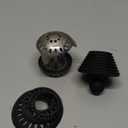 TubShroom Ultra Revolutionary Bath Tub Drain Protector Hair Catcher/Strainer/Snare, Stainless Steel, Stainless Combo