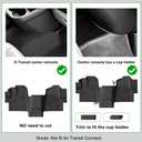 Cartist Floor Mats for 2022-2026 Ford Transit/E-Transit w/Vinyl Floor 150/250/350/350HD (Not Fit Transit Connect), All Weather Car Mats for Transit Accessories, Heavy Duty Rubber Mats