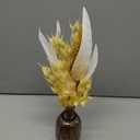 HH Harvest Floral In Glass Vase Tan, 6"
