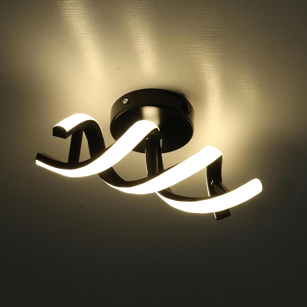 12V LED RV Ceiling Light Fixture with ON/Off Switch, RV LED Wall Reading Lamp and Vanity Light, 4W, 3000K/4000K Switchable Interior Light for RV, Marine, Motorhome