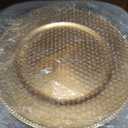 Gold Charger Plates 10PCS,13inch Round Beaded Plastic Charger Plates,Plate Chargers Bulk for wedding,Dinner,Party,Decoration(Gold 10), 1313