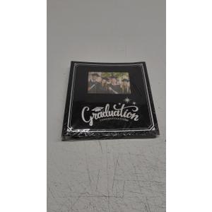 Lanpn Graduation Scrapbook Self Adhesive Photo Album, DIY Memory Scrap Book Grad Picture Album Sticky Magnetic Pages holds 4x6 5x7 8x10 A5 Picture (Small 20 Sheets/40 Pages, Black-Window)