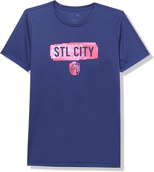 adidas Kids' St. Louis City Sc MLS Long Sleeve T-Shirt, Size M