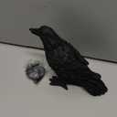 Gothic Crow Lamp with Tealight Candle Holder Resin Raven Decor Statue Gothic Home Decor for Bedroom Unique Goth Gifts Black