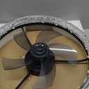 LEDIARY 20" Modern Ceiling Fans with Lights and Remote, Dimmable Low Profile Ceiling Fan, Flush Mount Ceiling Fan, Stepless Color Temperature Change and 6 Speeds - Black