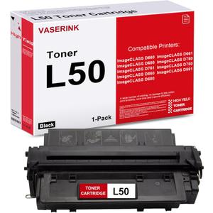 L50 High-Yield Black Toner Cartridge 1-Pack Replacement for Canon L50 Toner Cartridge for ImageClass D660 D661 D680 D760 D761 D780 D860 D861 D880 Printer