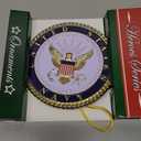 Navy Heroes Series Holiday Ornament - Officially Licensed Navy Medallion-Die Cast Metal