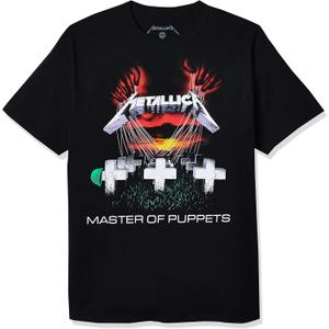 Metallica Men's Standard Master of Puppets T-Shirt (X-Large, Black)