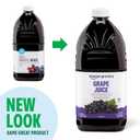 Amazon Grocery, Grape Juice, 64 Fl OZ (64 Ounce (Pack of 1)) BB 10/01/26