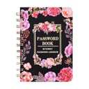 Icceemee Password Keeper Book with Alphabetical Tabs，Small Password Books Password Notebook for Internet Website Address Log in Detail, Password Logbook ，Gifts for Home and Office-Black
