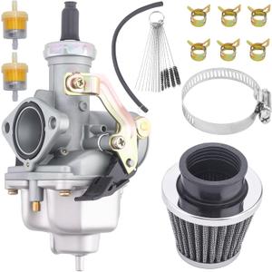 PZ27 Carburetor Fits for 125cc 150cc 200cc 250cc CG ATV Go Kart Dirt Bike 4-Stroke Engine Compatible with Taotao Sunl Buyang Coolsport Lifan Kazuma 27mm Carb with Air Filter