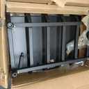 Fireplace Grate 17 Inch with Fireplace Tray Ash Pan, Fireplace Log Holder, Easy-Assembly Fireplace Grates Heavy Duty Cast Iron, Fireplace Tray for Ash Collection with Handle for Indoor Outdoor Firepit