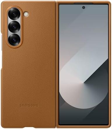 SAMSUNG Galaxy Z Fold 6 Kindsuit Phone Case, Protective Cover with Soft Inner Lining, Highlights Camera’s Design, US Version, EF-VF956PAEGUS, Brown
