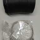 16 FT Universal Dryer Vent Hose 4 inch with 2 Stainless Steel Clamp, Flexible Aluminum Dryer Duct Hose for Tight Space (Black by TOMOON)