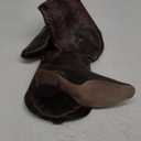 wetkiss Cowboy Boots for Women Knee High Cowgirl Boots Retro Embroidered Chunky Heels Pointed Toe Western Long Tall Boot Pull On (8.5, Darkbrown)