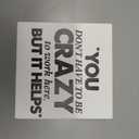 Funny Office Desk Decor Sign Humor Office Cubicle Box Sign Rustic Office Decorations for Work Women Men Cubicle Desk Accessories Supplies