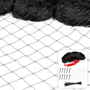 Chicken Netting - 50x 100ft Garden Netting with 1" Square Mesh as Poultry Netting for Chicken Coop Roof, Anti-Hawks and Birds Away and Protect Chicks from Raccoons, Fox and More Wild Animals