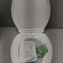 KOHLER 4636-RL-0 Cachet ReadyLatch Elongated Toilet Seat Slow Close, Soft Close Toilet Seat Quiet Lid, Contoured Grip-Tight Bumpers Installation Hardware, Apartment Essentials, White