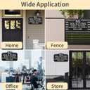 2 x No Soliciting Sign for House, 13.4x8 Inch Wall Mounted, Acrylic No Soliciting Sign, Easy Install, Home, Office, front, Doors, Walls, Windows,