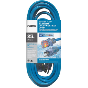 25ft 16/3 SJTW -50°C
Glacier Flex®
Extreme Cold Weather
Extension Cord
    