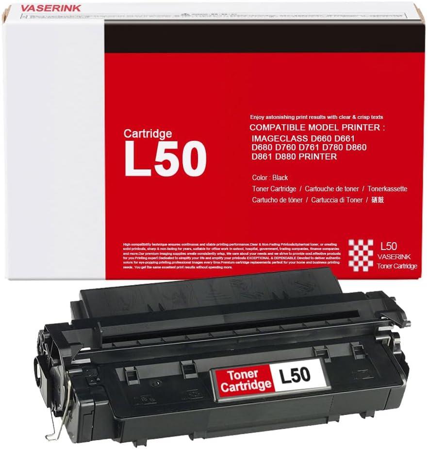 L50 Toner Cartridge High-Yield Replacement for Canon L50 Toner Cartridge for ImageClass D660 D661 D680 D760 D761 D780 D860 D861 D880 Printer (1PK, Black)