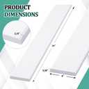 White Marble Threshold 4x36x5/8 Inch Marble Window Sill Shower Curb Top Tile Door Transition Bathroom Vanity Backsplash for Shower Pan System Jambs Fireplaces (Modern Style)