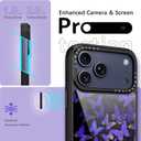 DOMAVER for iPhone 17 Pro Max Case, Butterfly Starlight Pattern [Military-Grade Protection] Women Girl Anti-Slip Shockproof Bumper Phone Cases for iPhone 17 Pro Max 6.9inch, Black/Purple