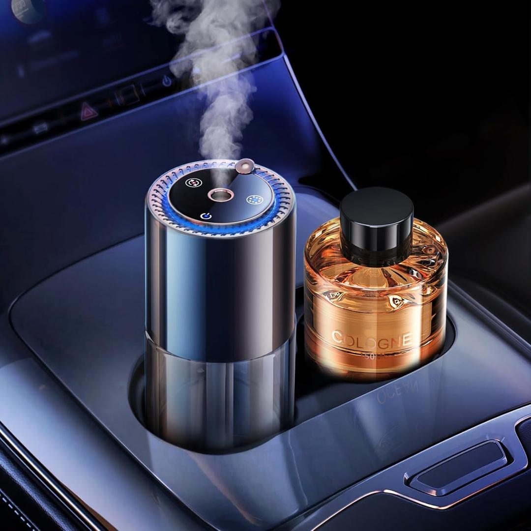 Smart Car Air Freshener, 150ML/Bottle Car fresheners, Essential Oil Diffuser Last 5 Months, 3 Mode Adjustable Auto On/Off, Diffusers for Home, Small Space (Cologne)