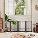 Cideny Free Standing Dog Gate Indoor, Foldable Dog Gate for Doorways Stairs