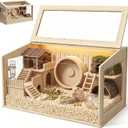 Wooden Large Hamster Cage 24x16x16 Chewproof Enclosure Habitat House