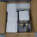 Ascher Bathroom Light Fixtures, 4-Light Vanity Light Over Mirror, Black and Gold Wall Sconces with Milky White Frosted Glass Shades, Wall Lamp for Living Room Bedroom, E26 Base(Bulbs Not Included)