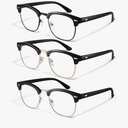 Racico Comuter Blue Light Blocking Glasses Blue Light Glasses Men Women, Anti Blu-Ray Clear Gaming Glasses Lenses