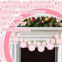 12 Pcs Easter Bunny Hanging Ornaments Cute Yarn Bunny Pendants Easter Rabbit Tree Decorations for Spring Party Home Decor Supplies