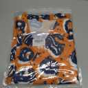 Men Halloween Shirt Fun Pumpkin Print Button Up Shirts Casual Hawaiian Short Sleeve Shirt Holiday Aloha Shirts (Orange, XXL)