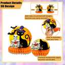 2 x 12pcs Halloween Decorations Honeycomb CenterpiecesBlack Orange Bloody Halloween Centerpieces Tables Toppers Party Decorations Supplies, Halloween Table Sign Decor